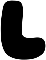 Sketch Alphabet  hand drawn, L