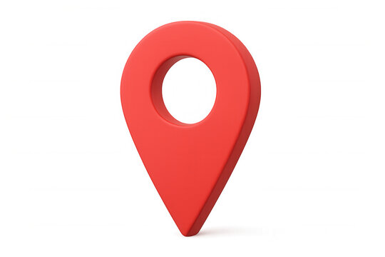 3d rendering of a red location pin symbolizing global positioning, with transparent background for easy integration into various projects - Powered by Adobe
