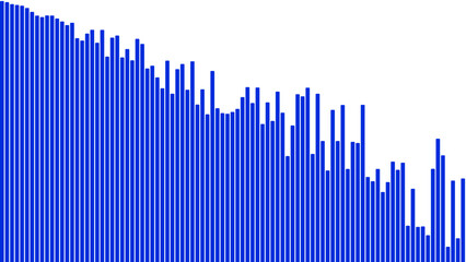 Obraz premium Blue vertical lines pattern background abstract design seamless texture wallpaper graphic illustration modern art style