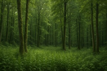 Fototapeta premium A Serene Forest Scene