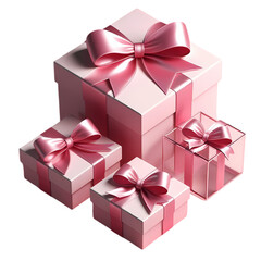 Obraz premium pink gift box