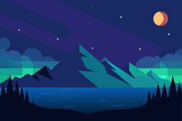 midnight colors in the far north