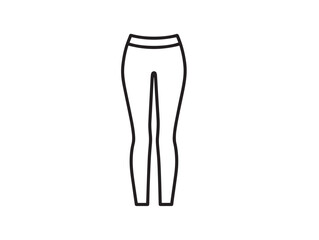 Sleek leggings garment design in elegant vector style