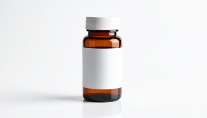 Elegant Glass Bottle of Essential Oil Surrounded by Fresh Herbs Creating a Tranquil Aromatic Atmosphere