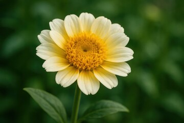 Obraz premium A Close-Up of a White Daisy with Yellow Center