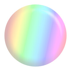 soap bubble - Colorful rainbow sphere with smooth gradients and glossy highlights on a transparent background, PNG format. Ideal for design projects, icons, digital art, and decorative elements
