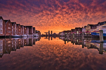 Sonnenuntergang in Husum