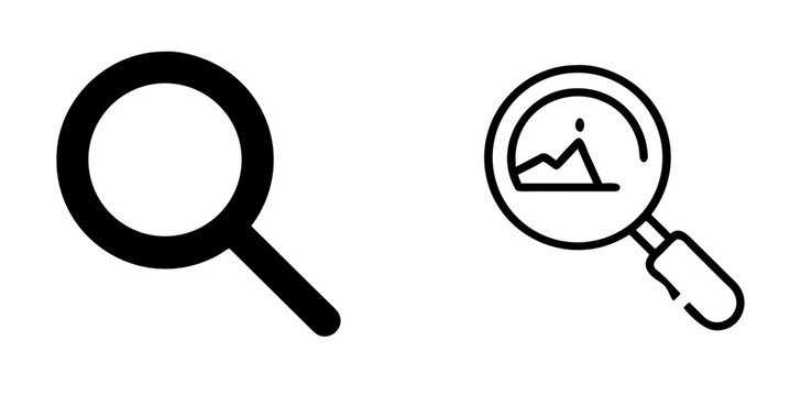 Zoom Icon Magnifying and Search Tool
