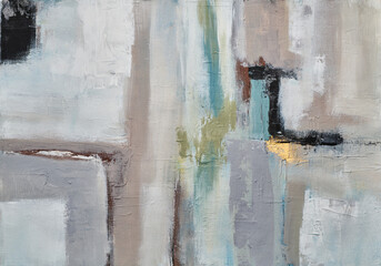 Abstract artwork with dynamic lines and soft colors, creating a harmonious and modern composition, perfect for contemporary interior design and artistic projects