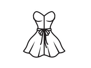 Minimal organza fabric texture icon in elegant clean vector outline