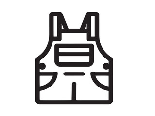 Modern overalls fashion illustration in clean stylish vector design