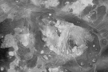 Abstract grayscale textured background with organic shapes and light highlights creating a dynamic...