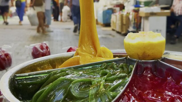 Traditional Sweet Turkish Paste Sold on the Streets