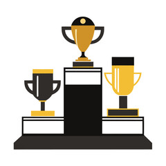 gold trophy cup icon