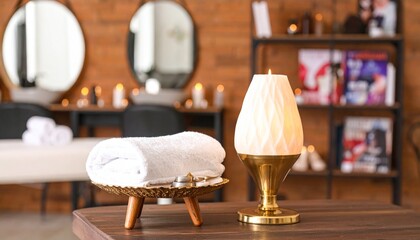 Thai herbal spa elements setting for traditional Thai massage, tropical spa treatment 