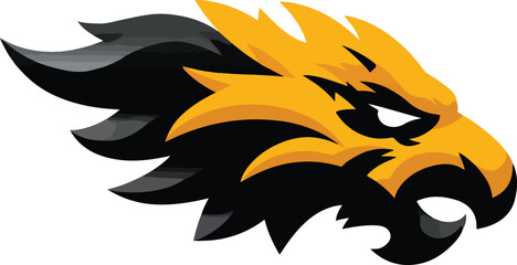 Fototapeta premium Eagle head graphic illustration