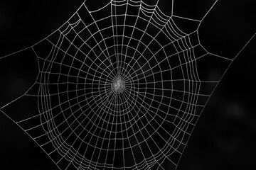 Cobweb at marsh in Tammela, Southern Finland. 