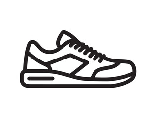 Sporty running shoes design in clean minimal vector