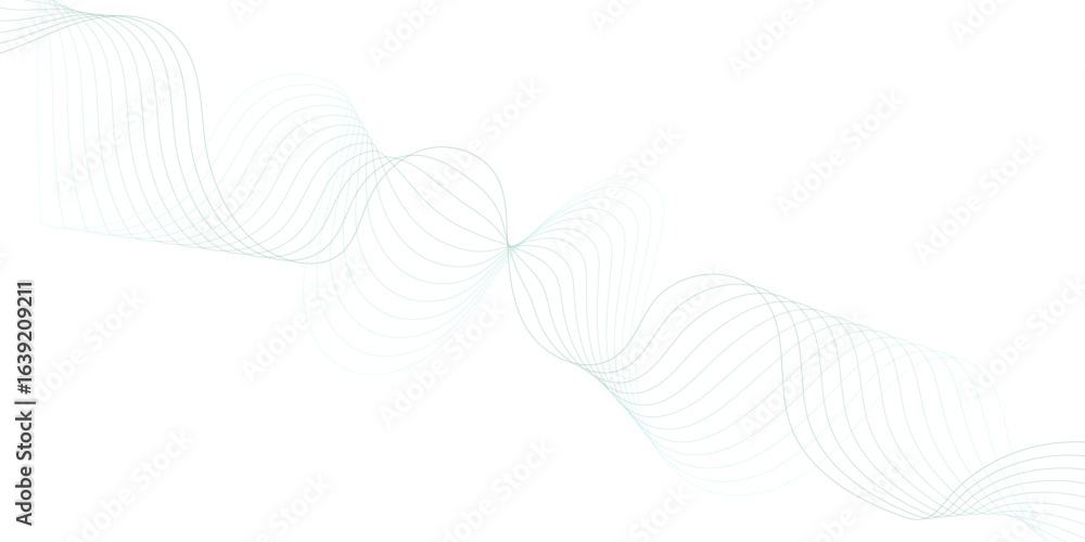 Aufkleber modern colorful smooth flowing wavy lines digital frequency track equalizer background. curved wave 