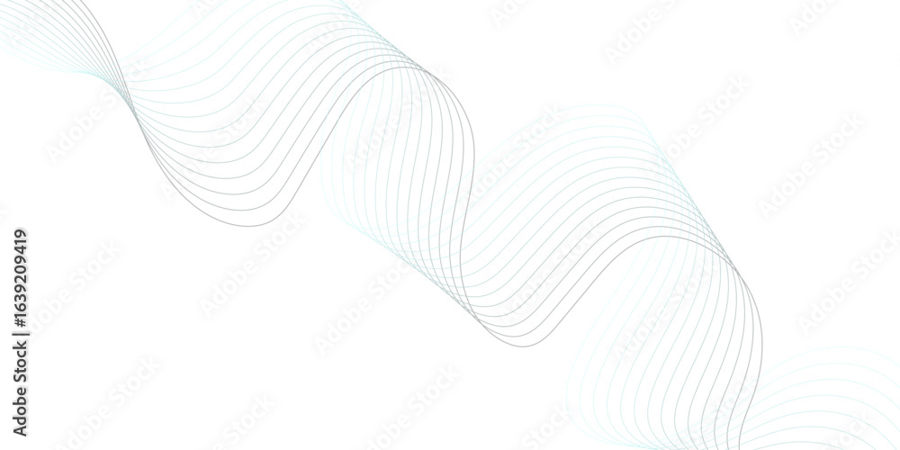 Aufkleber modern colorful smooth flowing wavy lines digital frequency track equalizer background. curved wave 
