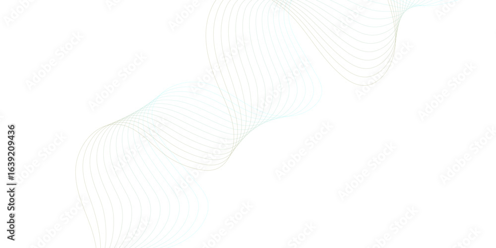 Aufkleber modern colorful smooth flowing wavy lines digital frequency track equalizer background. curved wave 