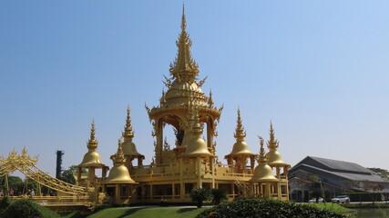 Naklejka premium Wat Rong Khun,Ornate statues in the White Temple in Chiang Rai, Northern Thailand, Asia