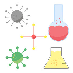 experiment, science, stickers