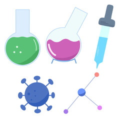 experiment, science, stickers