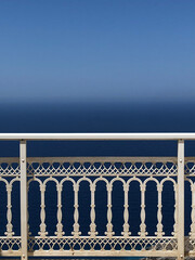 Fototapeta premium View from a balcony in Karpathos, Greece, Europe