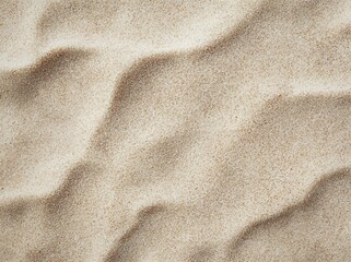 Close-up view of smooth sand texture with natural wavy patterns and light shadowing creating a calming and warm atmosphere