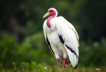 Fototapeta premium Red-headed white vulture