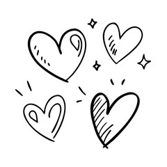 set of hearts