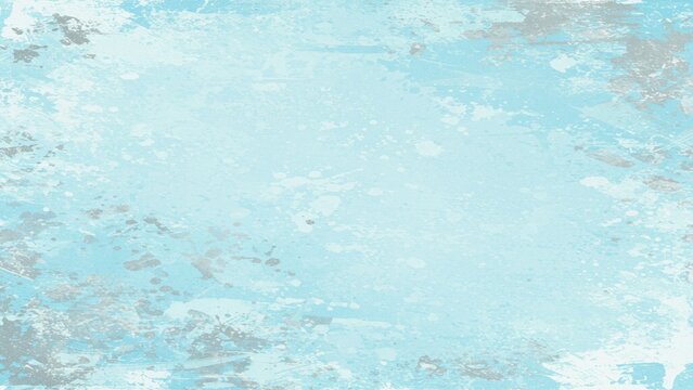 Soft blue and white abstract background with subtle silver splatter and textured grunge effects