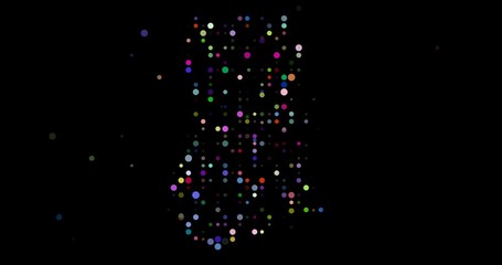 Generative art Gabon shape with circular motion