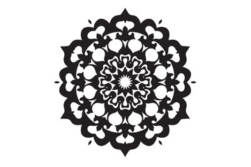 Elegant Mandala Silhouette Design Set