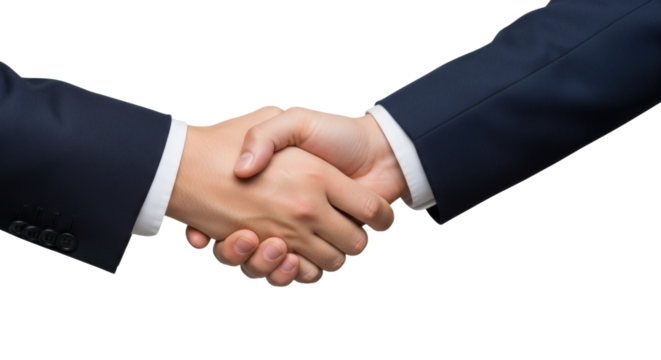 Business Handshake Agreement Between Two Professionals