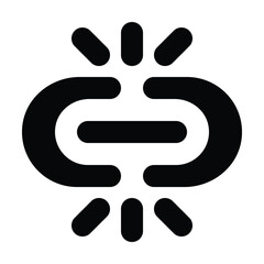 Solid broken link icon for error or disconnected URL.