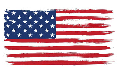Distressed American flag for patriotic holidays, celebrations, and events with a vintage, weathered texture adds a rustic touch