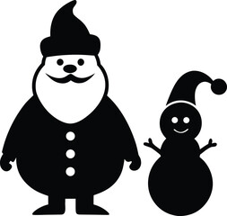 penguin and snowman