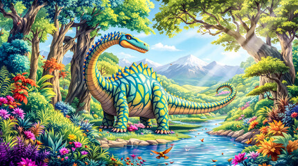 Obraz premium Diplodocus dinosaur.jpg