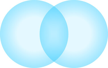 Gradient Venn diagram illustration with overlapping circles, perfect for presentation slides, infographics, and abstract background designs.

