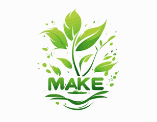 Beautiful color flower logo vector with white background 