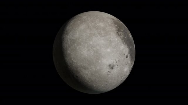 3D Moon Rotation Animation | Alpha Loop