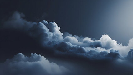 Dark Deep Indigo to Smoky Gray Gradient Background