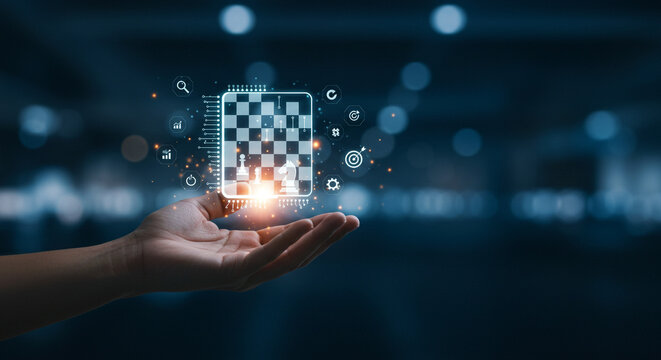 High-Resolution Stock Photo of Businesswoman Exploring Dynamic Holographic Data Visualizations for Corporate Planning