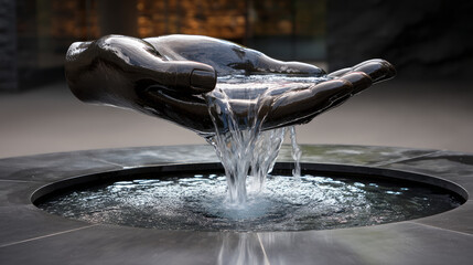 Planet Earth with clean air and nature relying on renewable resources. Ecological concept of alternative sustainable energy for an ecologically clea