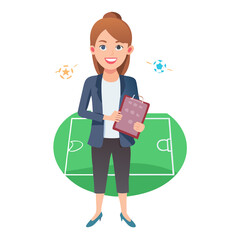 young business woman with money