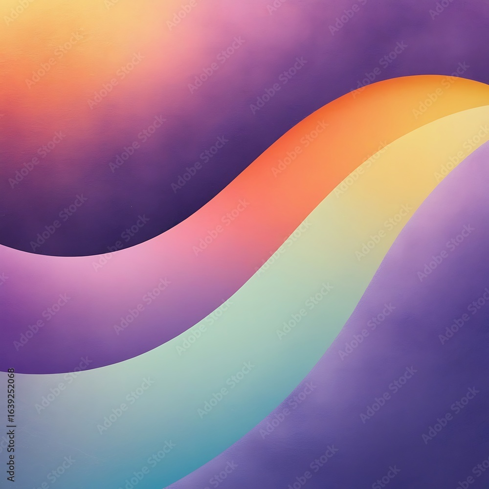 Aufkleber abstract background with gradient waves of pastel colors creating a smooth wavy texture perfect for 