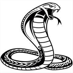 vector illustration of a cartoon snake