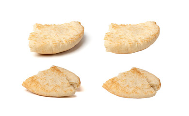 Pita flat bread, wheaten pitta flatbread also known as Arabic bread, chapati, greek pita naan, khubz